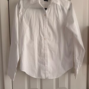 Ralph Lauren White Casual Button Down Shirt